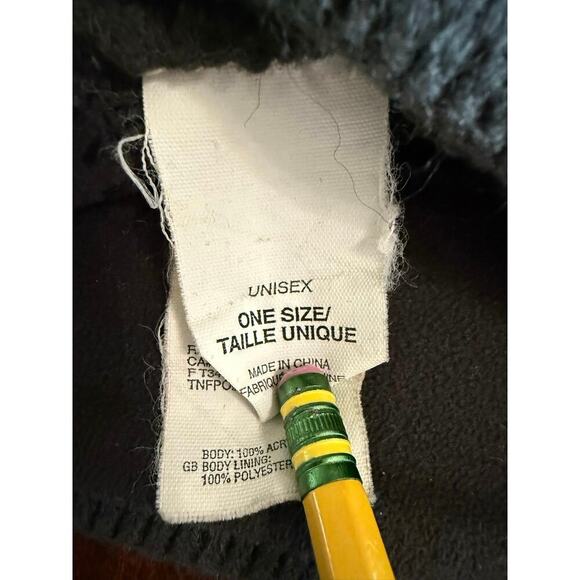 The North Face Unisex Charcoal Colored Beanie One Size - Picture 2 of 3